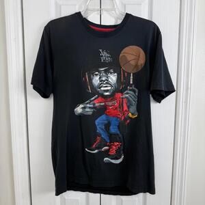 Lebron James Witness Caricature Graphic T-Shirt Mens  Black Dri-Fit